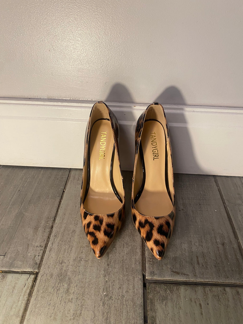 Y2K Leopard Print Stiletto Heels - UK 3.5