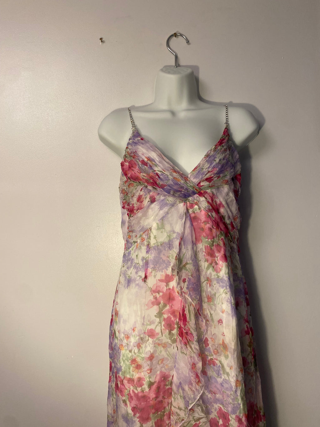 Floral Ruffle Dress - M