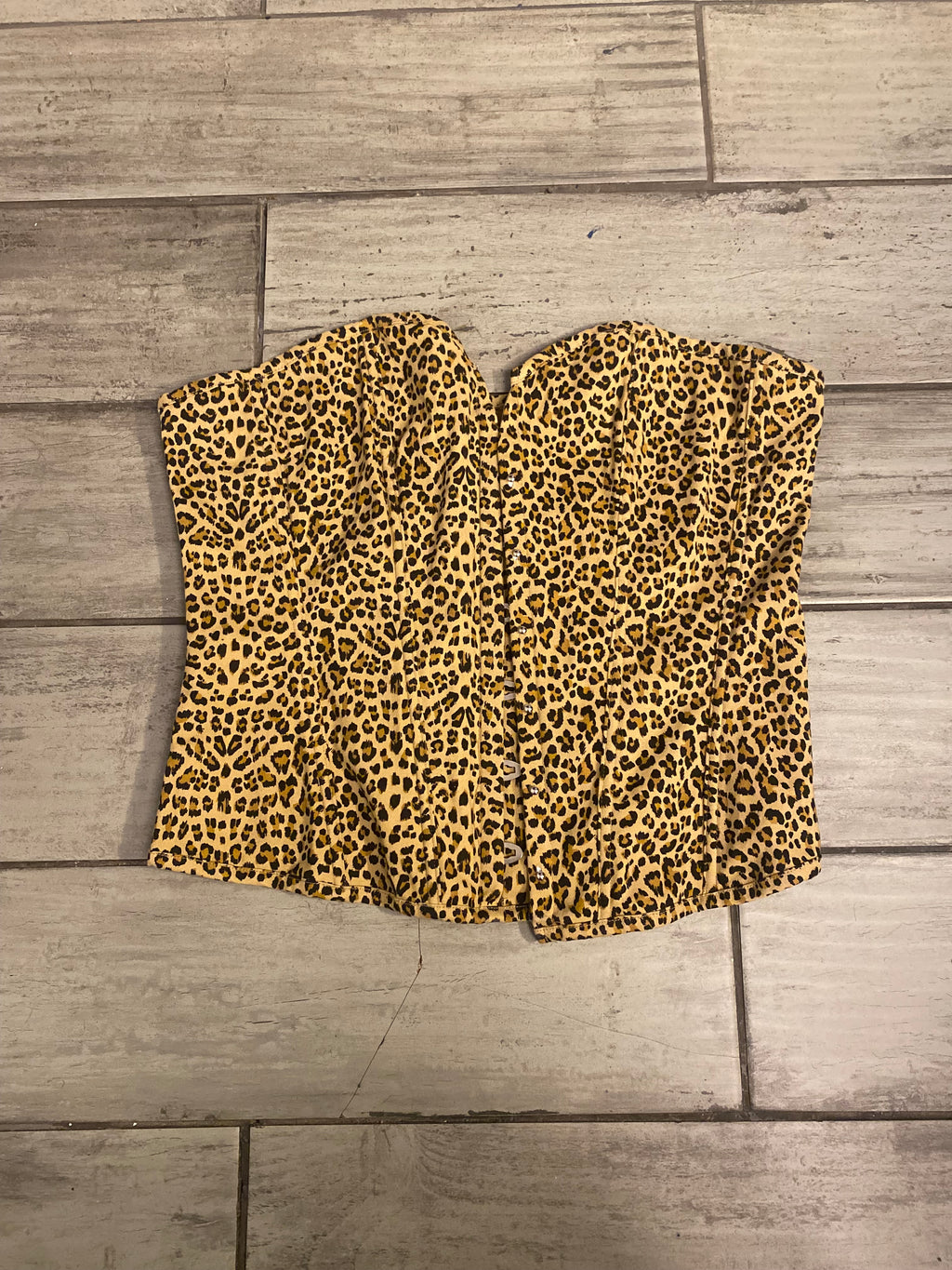 Leopard Print Bandeau Top - L