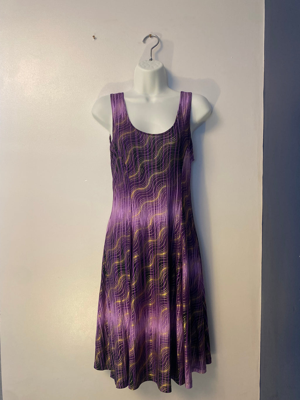 2000s Purple Midi Dress