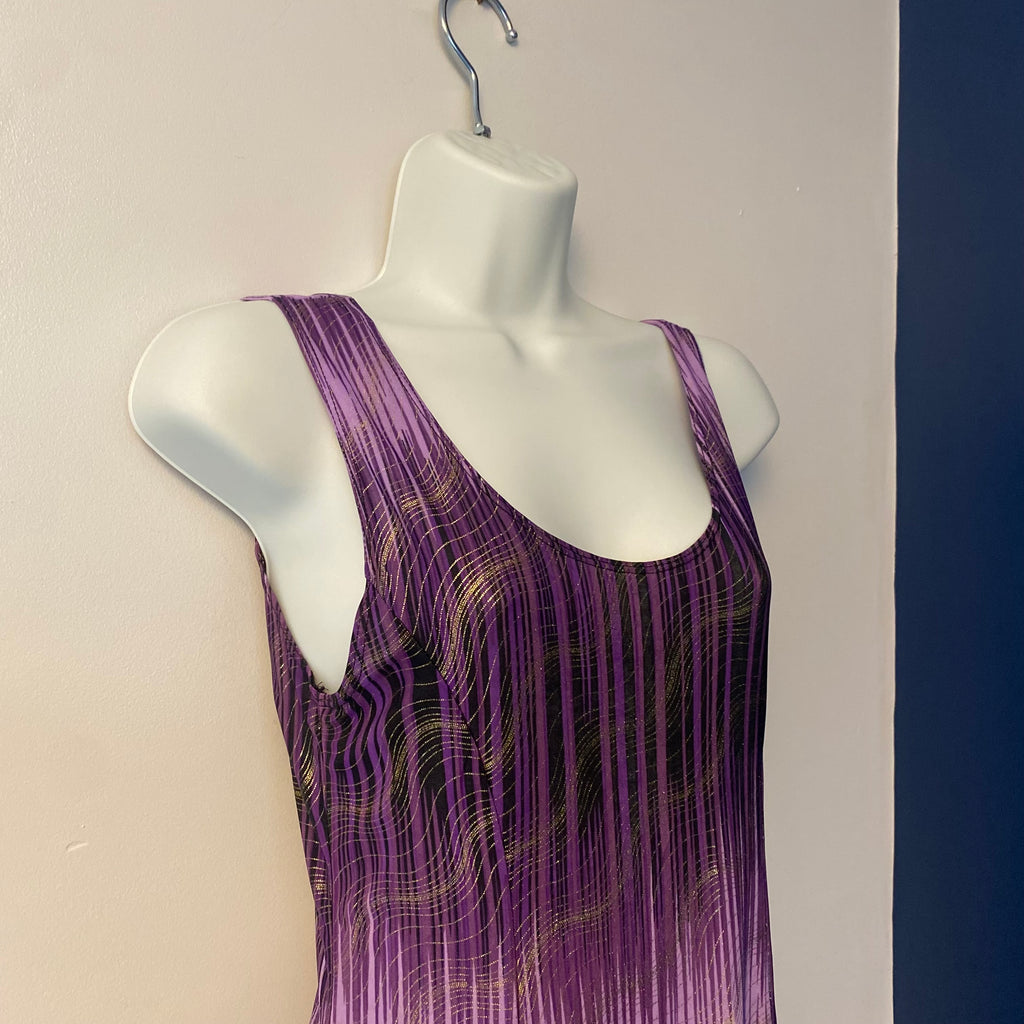 2000s Purple Midi Dress